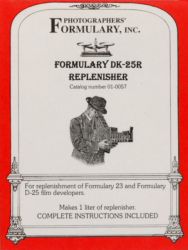 product Formulary DK-25R Replenisher 1 Liter