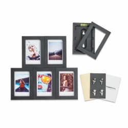 Magnaframe Magnetic Photo Frame for Fuji Instax Mini Prints - 6 pack Black 