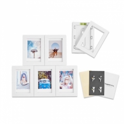 Magnaframe Magnetic Photo Frame for Fuji Instax Mini Prints - 6 pack White