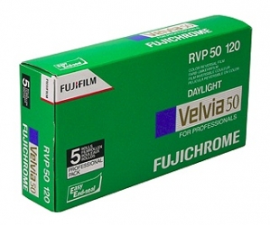 product Fuji Fujichrome Velvia 50 ISO 120 Size RVP - 5 Pack