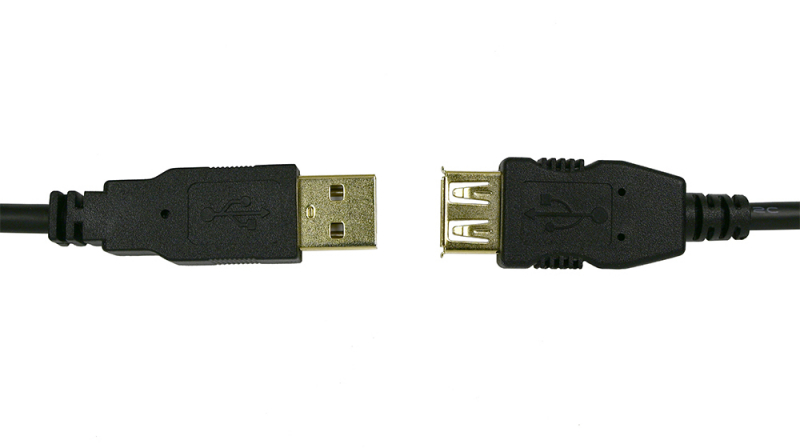 Tripp Lite USB Extension Cable 6 ft. USB 2.0 - Black 