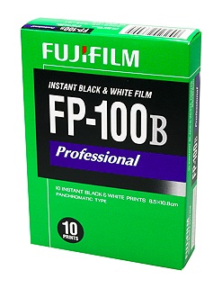 Fujifilm FP-100B B&W 3.25 x 4.25 (Polaroid T664