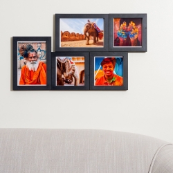 Magnaframe Magnetic Photo Frame for 4x6 Prints - 4 pack Black 