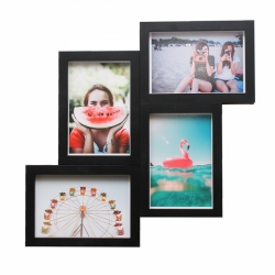 Magnaframe Magnetic Photo Frame for 4x6 Prints - 4 pack Black 