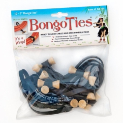 Bongoties Original Black Standard 5" Elastic10 Pack