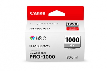 Canon PFI-1000GY Gray Ink Cartridge - 80ml