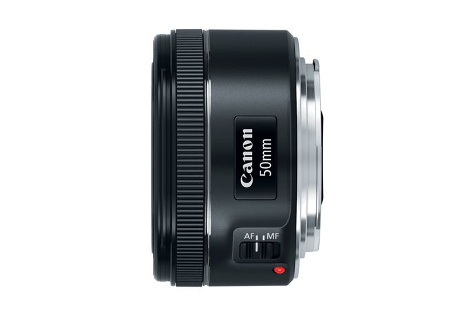 Canon EF 50mm f/1.8 STM Lens - side view