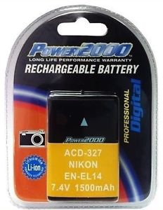 Power 2000 EN-EL14 Rechargeable Battery