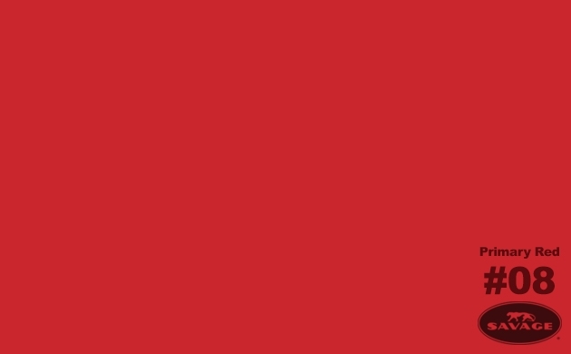 Savage Seamless Background Paper Primary Red - 86 in. x 12 yds.