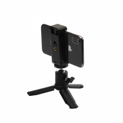 Phoneography Mini Tripod/Grip with Metal Ball Head and Phone Mount