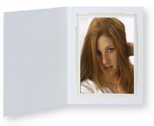 product Whitehouse Photo Folder 8x10 Portrait White/Gold - 10 Pack