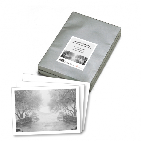 Platinum Rag 8"x10", 25 sheets in silver wrapping paper
