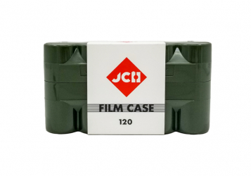 product Japan Camera Hunter 120 Film Hard Case Olive - Holds 5 Rolls of 120 Size Film
