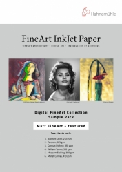 product Hahnemühle Matte Textured Inkjet Sample Pack - 8.5x11/10 Sheets
