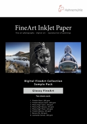 product Hahnemühle Fine Art Glossy Inkjet Paper Sample Pack - 8.5x11/16 Sheets 