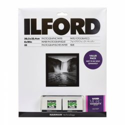 product Ilford Starter Kit - MGRC (Glossy) Paper 8x10/25 with 2 Rolls HP5+ 35mm x 36 exp. Film - Value Pack