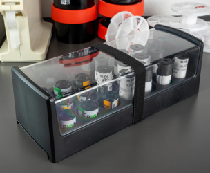 product Optik Film Rack Holds 20 Rolls of Film 35/120 - Oldschool Black