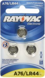 Rayovac 3-pk. A76/LR44 Button-Cell Alkaline Batteries