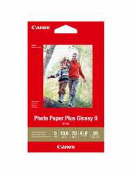 product Canon Photo Plus Glossy II Inkjet Paper - 265gsm 4x6/50