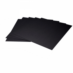 product Arista Mat Board 8.5x11 4-ply Black Both Sides with Black Core - 10 pack
