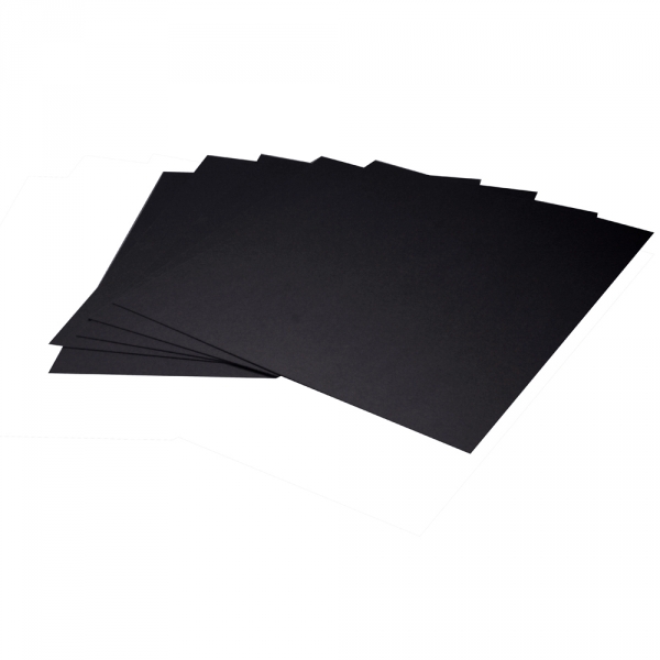 Arista Mat Board 11x14 4-ply Black Both Sides with Black Core - 25 pack