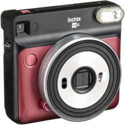 Fuji Instax Square SQ6 Instant Film Camera - Ruby Red 