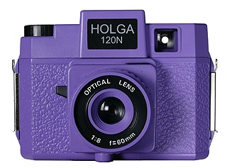 Holga 120N Medium Format Plastic Camera <br>Holgawood Collection - Camera Formally Known As Holga (Violet)