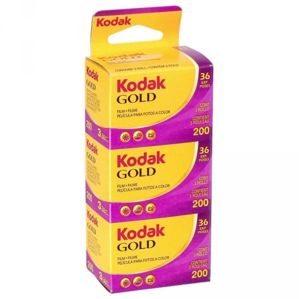 Kodak Gold 200 35mm Color Negative Film - 36 Exposures 3-Pac