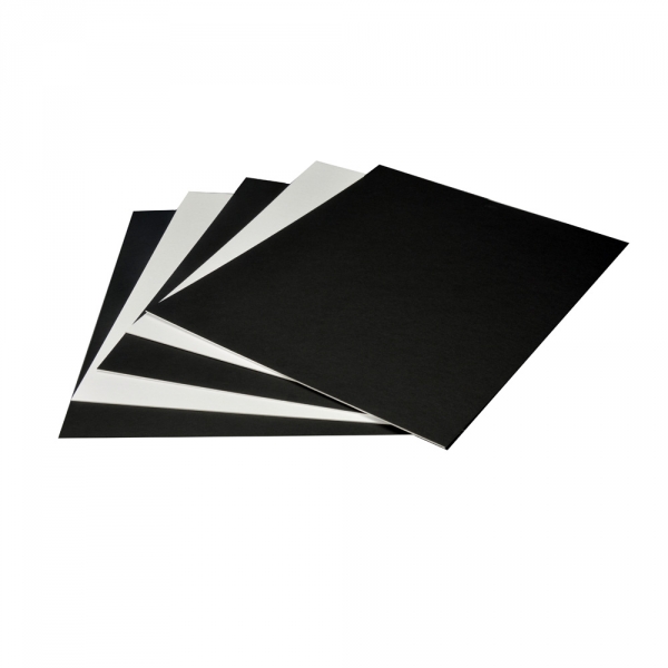 Arista Mat Board 16x20 4-ply Black Both Sides with Black Core - 25 pack