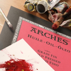 Arches Oil Paper Pad 300GSM Paper for Handcoloring - 12x16/12 sheet pad