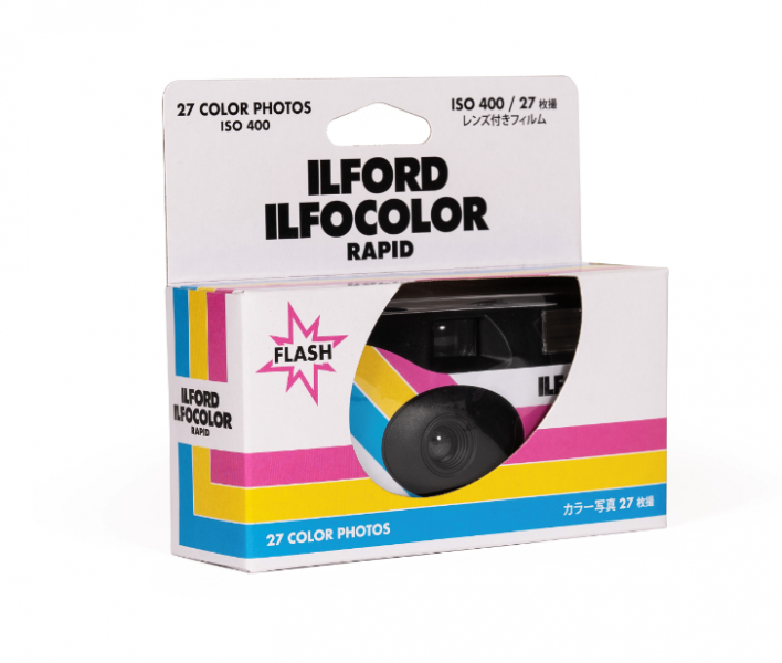  Ilford Ilfocolor Retro Camera White Box - Disposable Camera