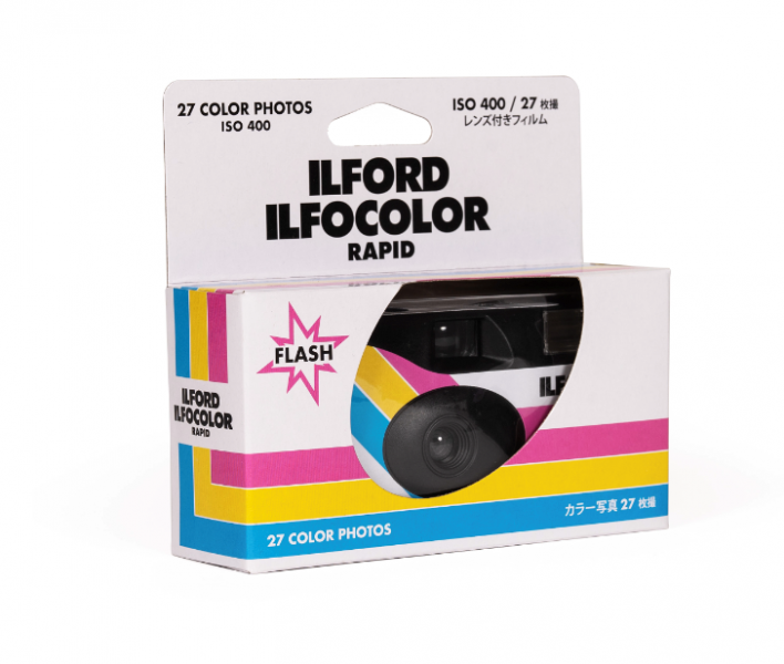 Ilford Ilfocolor Retro Camera White Box - Disposable Camera