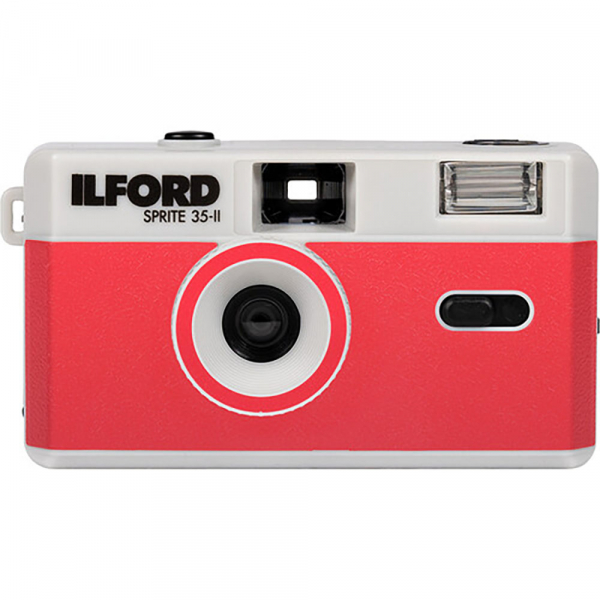 Ilford Sprite 35-II Film Camera Red/Silver