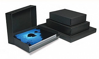 product Printfile BDF20241 20x24x1.5 inch Metal Edge Drop Front Storage Box - Black