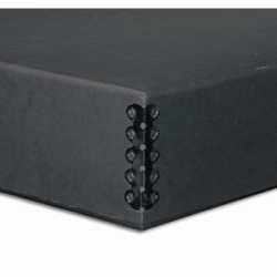 Printfile Black Clamshell Metal Edge Box