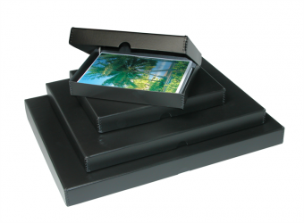 product Printfile Black Clamshell Metal Edge Box - 9 in. x 12 in. 
