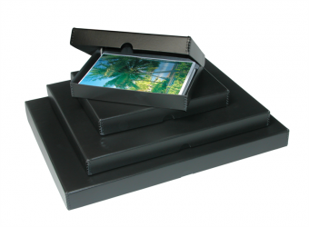 Printfile Black Clamshell Metal Edge Box - 9 in. x 12 in. 