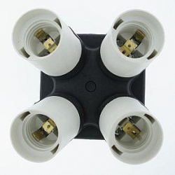 JTL Detachable 4-Light CFL Fluorescent Light Holder