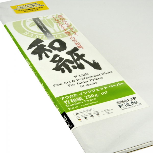 Awagami Bamboo 250gsm Fine Art Inkjet Paper A2/10 Sheets