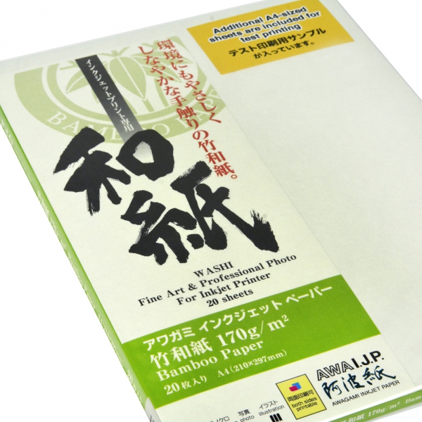 Awagami Bamboo 170gsm Fine Art  Inkjet Paper A4/20 Sheets