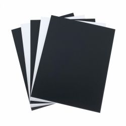 Arista Mat Board 16x20 4-ply Black Both Sides with Black Core - 25 pack