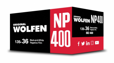 product Wolfen NP400 400 ISO 35mm x 36exp. Black and White Film