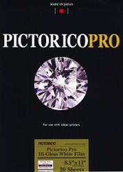 product Pictorico Pro Hi-Gloss Inkjet White Film 8.5x11/20 Sheets (PPF150)