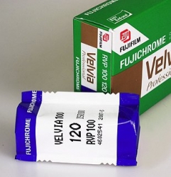 Fujichrome Velvia 100 iso 120 size RVP100 <br><i>(Single Roll Unboxed)</i>