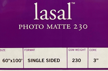 product Moab Lasal Photo Matte Inkjet Paper - 230gsm 60 in. x 100 ft. Roll