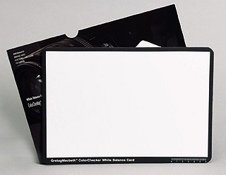 product Macbeth White Balance Card - 8.5 x 11 inch