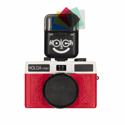 Holga 135BC 35mm Film Camera Kit with Holga Elctronic Flash with Color Filters