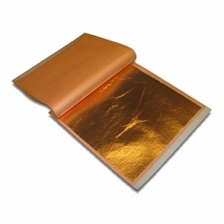 Copper Leaf Booklet  <br>25 sheets -5.5 x 5.5 inch squares