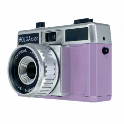 Holga 135BC 35mm Film Camera Lilac and Silver