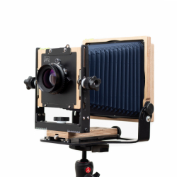 product Intrepid 4x5 Film Camera - Blue Bellows